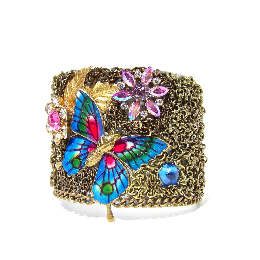 Cuff Bracelet Vintage Restyled Jewelry